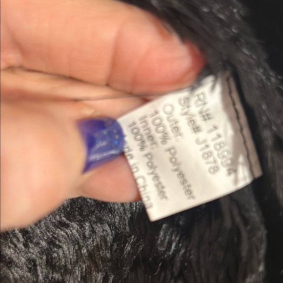 Piko 1988 Black Teddy Jacket with Waterfall Collar - Picture 4 of 12